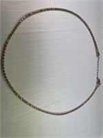 Silver Necklace- Stiff Twist- 925 Italy - Milor