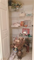 Contents of Closet - Artificial Flowers and More