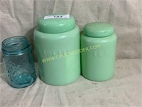 Jadite style canister set - not old