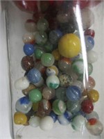 Jar of Vintage Marbles