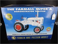 Franklin Mint Farmall Super A Demonstater Tractor