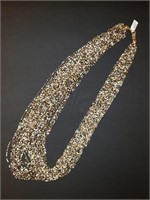 LONG CHICO'S MULTI-STRAND BEADED NECKLACE