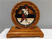 Handcrafted Quartz Hockey Clock 6"