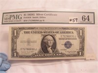 1935G $1 silver certificate
