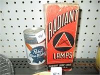 Radiant Lamp Bulbs in Original Box & Mini PBR Can