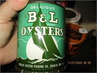 B & L Oysters, Bivalve, Md. Can