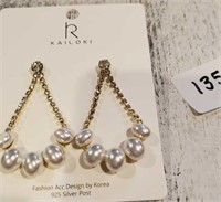 KAILOKI 925 Silver Post Earrings