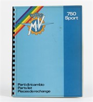 MV AGUSTA: An original 1974 750 Sport Parts list