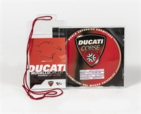 DUCATI: A Desmosedici bike cover signed by Ducati