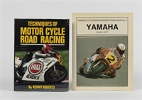 YAMAHA/ROBERTS: Two books detailing Yamaha motorcy