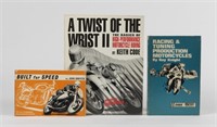 MOTOR CYCLE RACING: Three publications covering mo