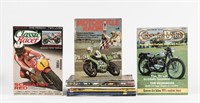 MAGAZINES:An assortment of motor cycle magazines.