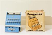 BOOMAROO: A Boomaroo automatic tin cash register,