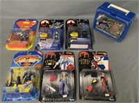 Batman Superman Toys in Package & Lunchbox
