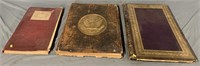 Lot of 3 Large Antique Books