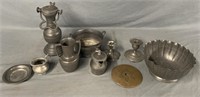 Lot of Pewter Decoratives