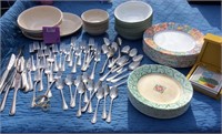 Corelle and Silverware Sets