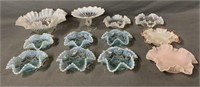 Hobnail & Opalescent Glass Lot