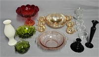 Glassware Table Lot