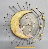 Sun & Moon Art Metal Wall Hanging