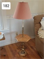 Copper & Wood Floor Lamp