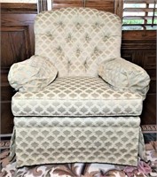 Jessica Charles Silk Upholstered Rocker