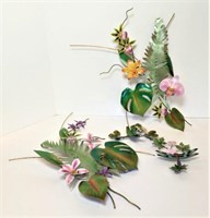 Dragonfly and Floral Metal Wall Art