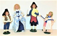 Four Colonial Byers Choice Figurines