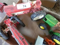 Vintage Toy Metal Tractors (as is)