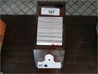 Vintage Wood Playing Cards Dealer