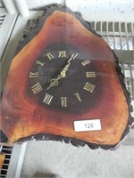 Vintage Wood Clock  (approx. 15" x 23")