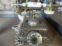 Vintage Rotary Dial Ornate Table Top Telephone