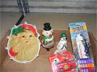 Vintage Christmas Items, PEZ Dispenser, etc
