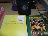 Nebraska High School Sports Book, Sports Caps etc.