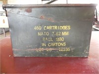 Vintage U.S. Military Ammo Box M80 460 Cartridges