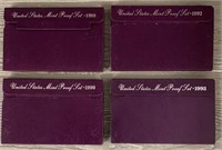 1988, 90, 92 & 1993 US Mint Coin Proof Sets