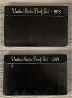 1978-79 US Coin Proof Sets w/ IKE/SBA Dollar
