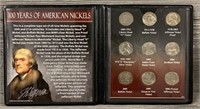 (9) Nickels Representing 100 Years of US Nickels