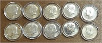 (10) U.S. Kennedy Half Dollars #2: 40% Silver
