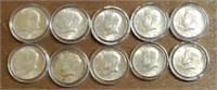 (10) U.S. Kennedy Half Dollars #4: 40% Silver