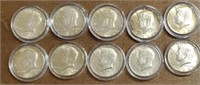 (10) U.S. Kennedy Half Dollars #5: 40% Silver