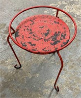 Metal Red Plant Stand