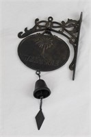 Cast Iron Hanging Palm Tree Welcome Sign