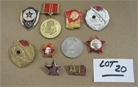 SOVIET UNION COMM. MEDALS & PINS USSR CCCP LOT