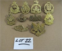 CAN. WWII ERA CAP BADGES MILITARY COLLECTION LOT