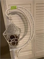Vintage Wicker Pedestal Bird Cage