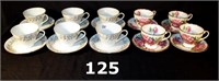 8 Cups & Saucers
