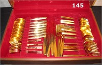 48 Pce Gold Wash Cutlery Set