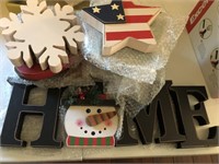 Wooden holiday decorations