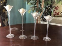 Plastic candle holders